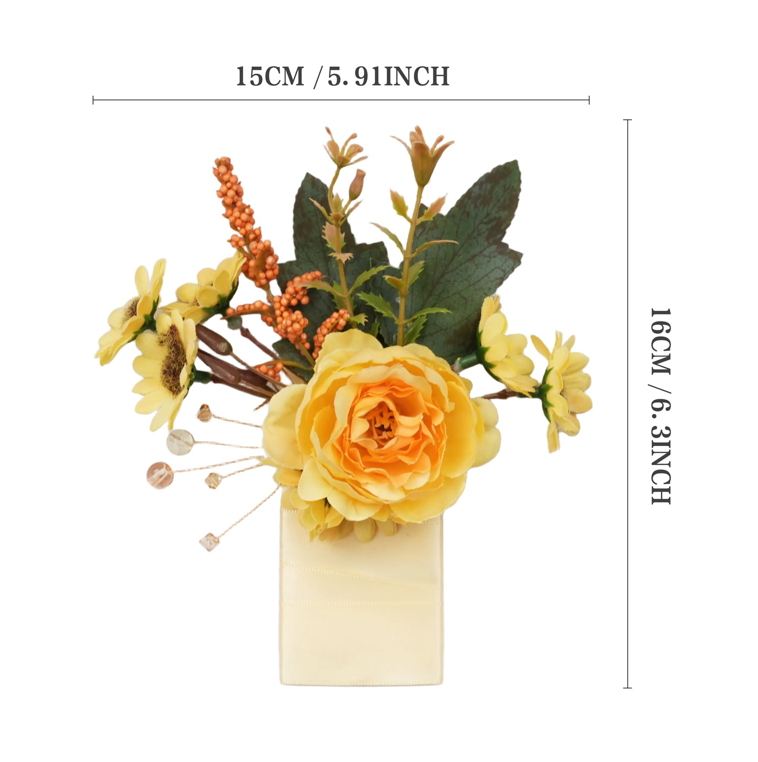 W 15*H 16cm Boutonnieres