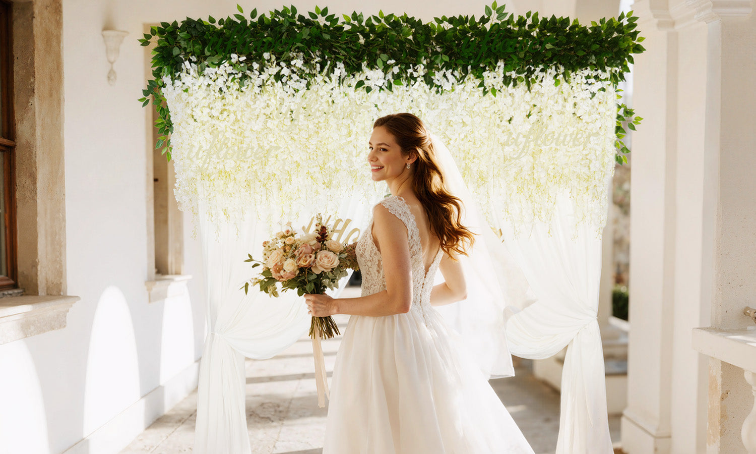 Simple DIY Backyard Wedding Arch Ideas - Uflower