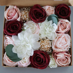 Creative simulation boxed flowers European wedding bouquet Valentine's Day birthday gift flower box