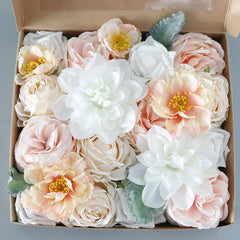 Simulation Rose Boxed Flowers Wedding Accompaniment Gifts Flower Box Diy Home Decoration Flowers