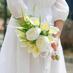 Simulation flowers wedding hand bouquet decoration wedding bouquet