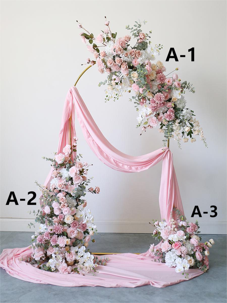 Pink Rose Wall Hanging Wedding Background Floral Arch