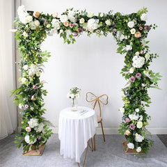 Simulated green plant guidance and arch wedding floral decoration