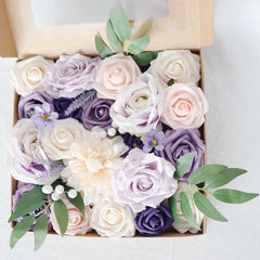 Simulation Flowers Boxed Flowers New Knot Birthday Wedding Accompaniment Gift Box Flowers Diy