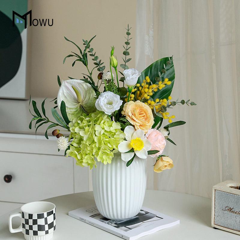 Simulation flower bouquet arrangement living room table decoration flower set floral arrangement