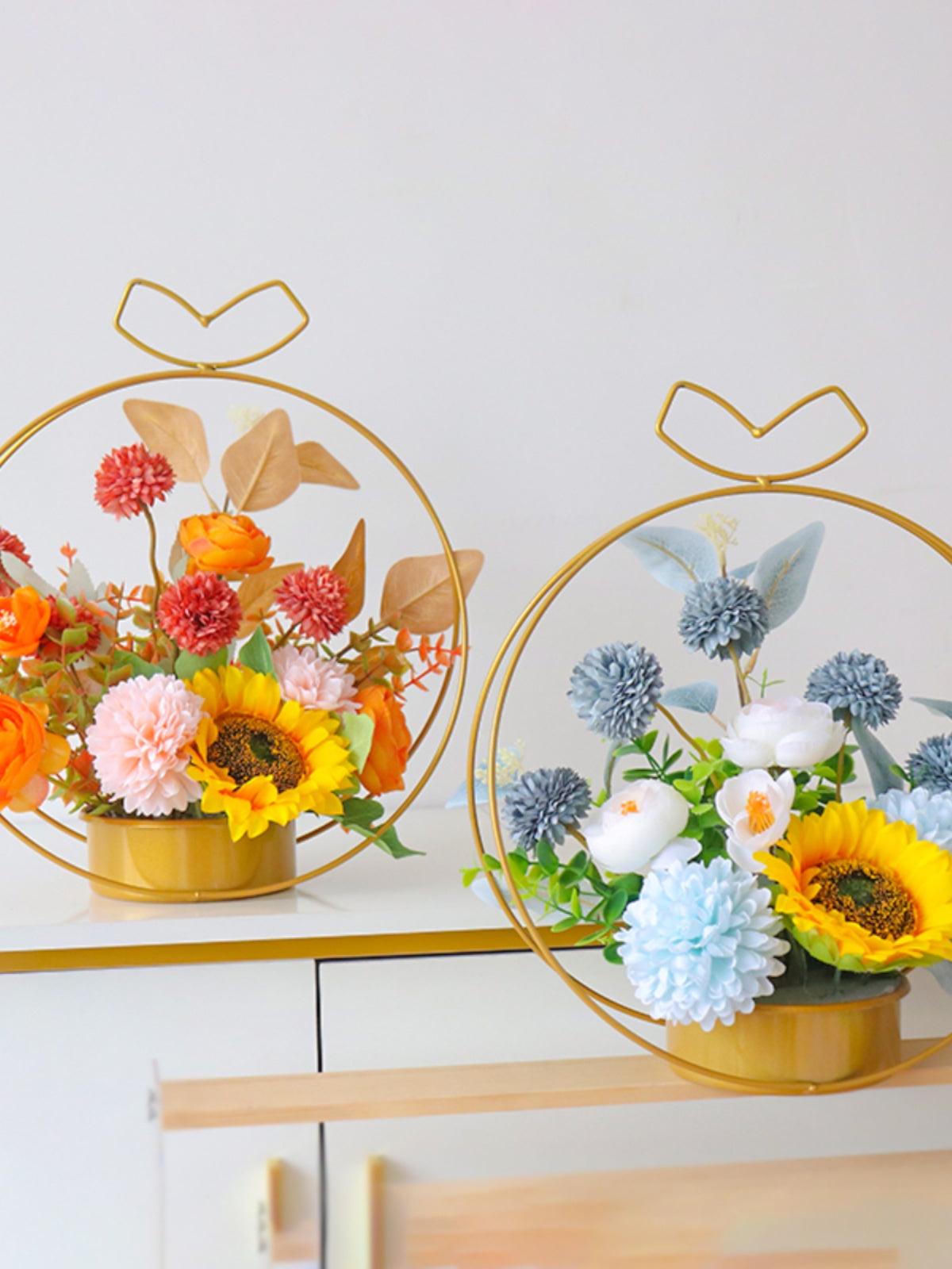 Light luxury high-grade simulation flowers fake flower arrangement living room table