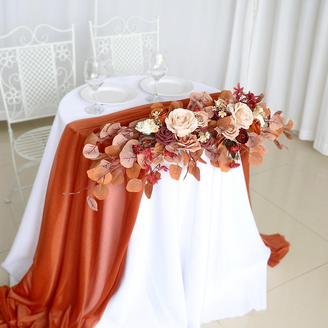 Autumn Rose Table Flower Wedding Decoration Simulation Flower Banquet Flower Art