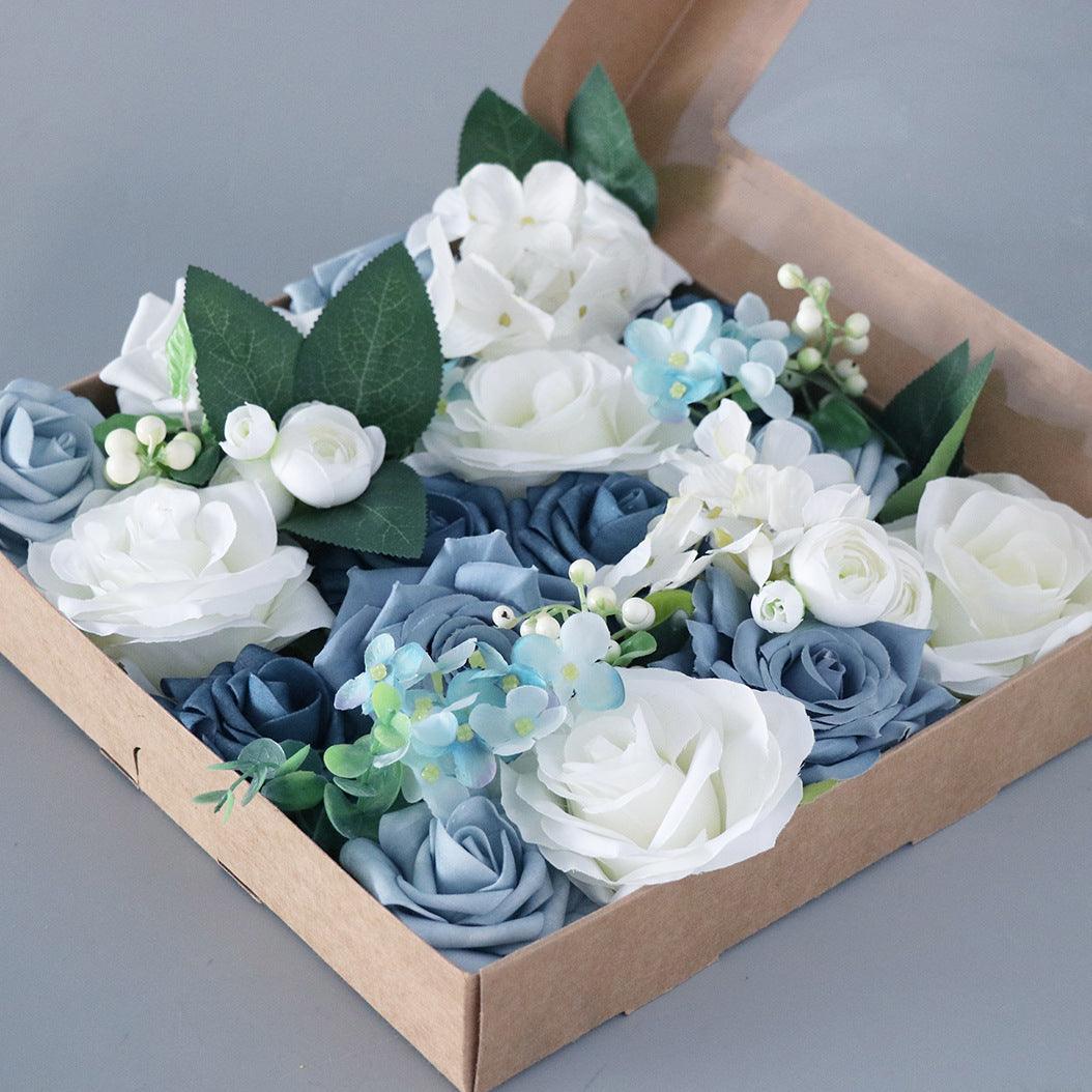 European wedding simulation boxed flowers bridal hand bouquet wedding companion gift