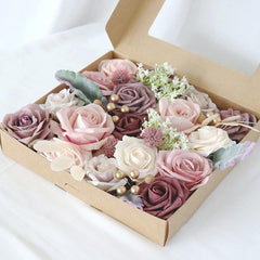 European Wedding Gift Boxed Flowers Wedding Birthday Party Handmade Gift Flower Box Simulation Flower Diy