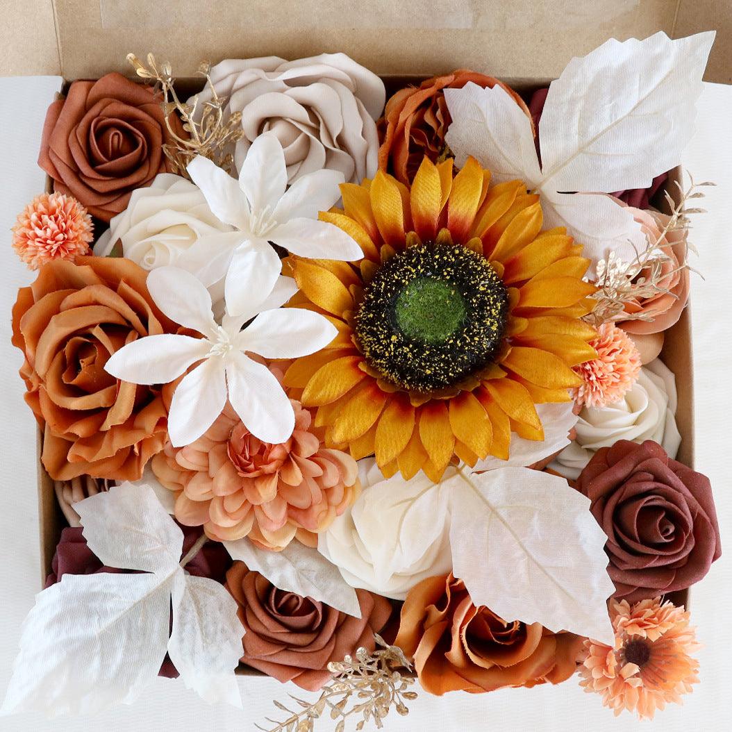 Simulation Boxed Flowers European Wedding Birthday Party Favours Flower Boxes