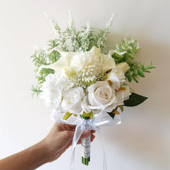 Bride's wedding bouquet handmade artificial flowers