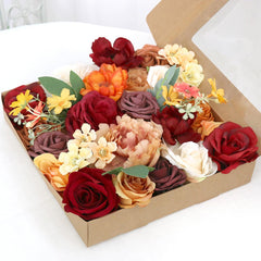 Boxed Flowers European Style Wedding Birthday Party Simulation Flower Gift Set