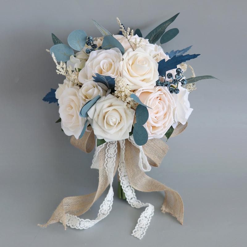 Simulated bridal drop-shaped bouquet/hemispherical bouquet/bridesmaid bouquet