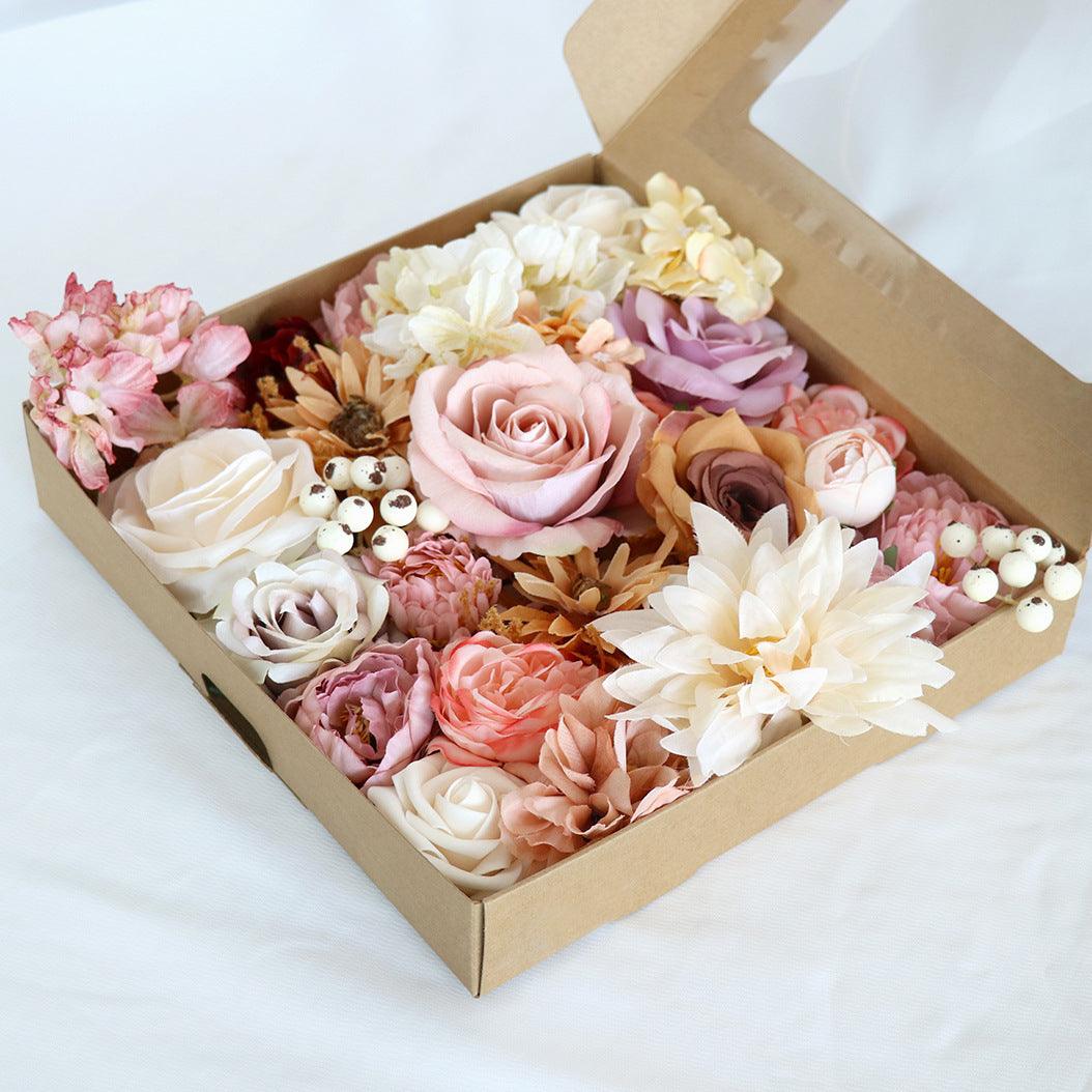 Simulation Boxed Flowers Proposal Birthday Party Gift Flower Box Wedding Diy Bride