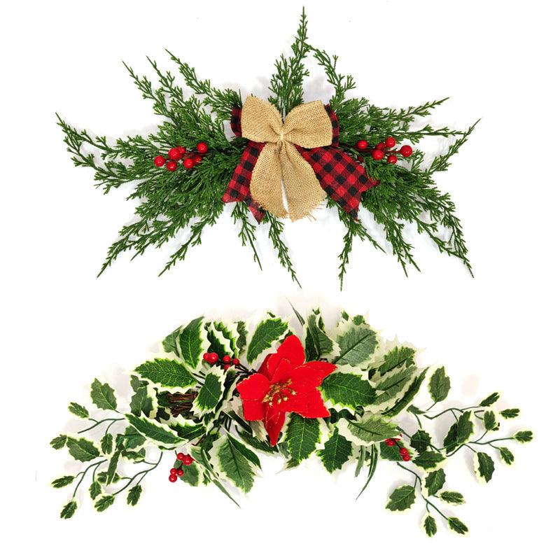 Christmas Party Hanging Red Fruit Pine Needle Simulation Door Decoration Fascia Christmas Decoration