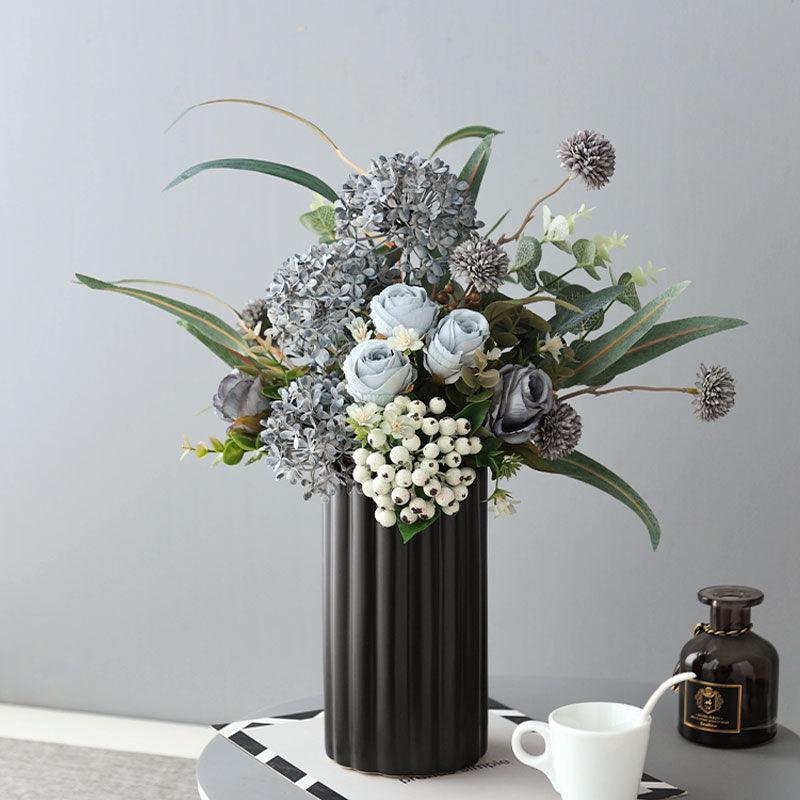 High-end simulated floral arrangements for living room and study room