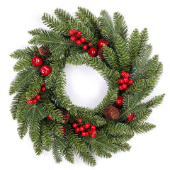 Mixed Wreaths Window Door Hangings Matching Rattan Wreath Decorations Decorative Christmas Flowers