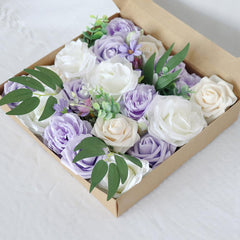 Simulation Flowers Boxed Flowers Valentine's Day Birthday Gift Flower Box Diy Wedding Bridal Bouquet