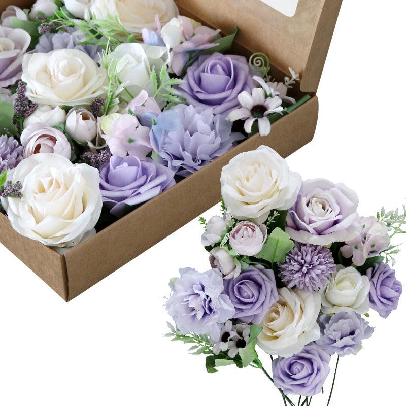 Boxed Flowers Simulation Flowers Valentine's Day Birthday Gift Box Wedding Bridal Bouquet