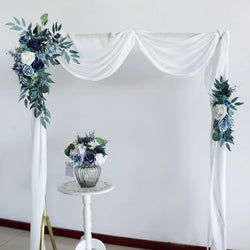 Mori wedding arch decoration corner flower stage background flower simulation wedding arrangement