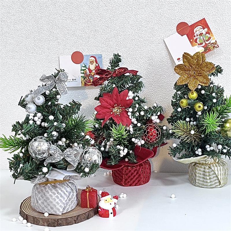 Mini Christmas tree desktop new home window Christmas decoration decorations