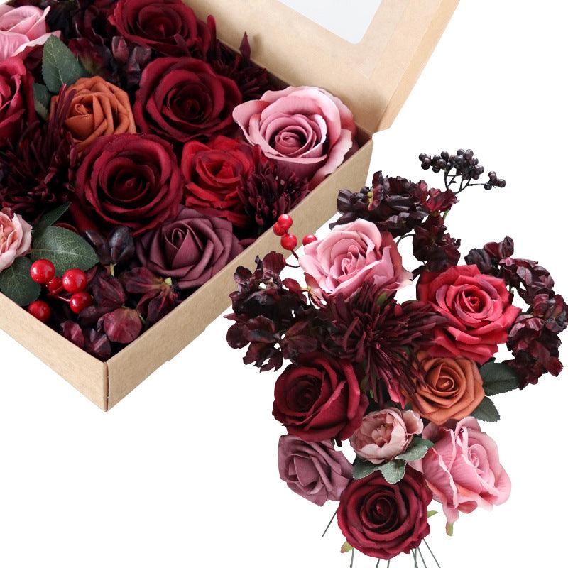 Simulation Rose Boxed Flowers Wedding Birthday Party Gift Flower Boxes