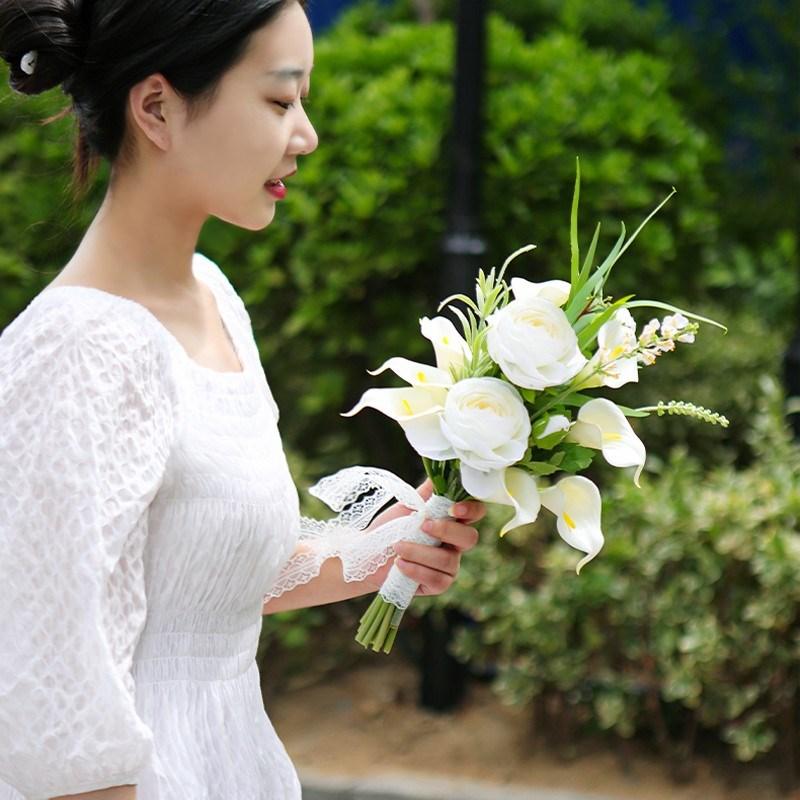 Simulation flowers wedding hand bouquet decoration wedding bouquet