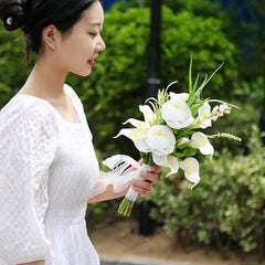 Simulation flowers wedding hand bouquet decoration wedding bouquet