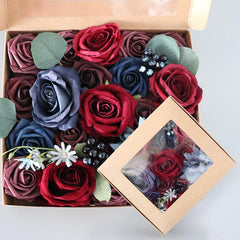 Simulation Flower Box Flower Valentine's Day Birthday Teacher's Day Gift Box Flower Wedding Accompanying Gift