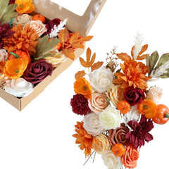 Faux Flowers Boxed Flowers Halloween Gift Flower Box Flower Heads With Rods Diy Home Decor