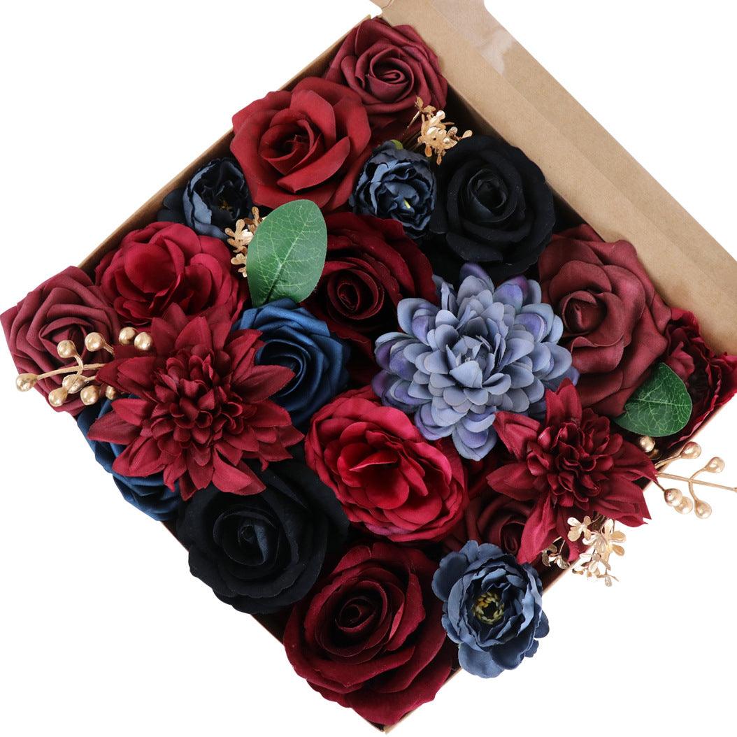 Simulation Boxed Flowers Wedding Anniversary Birthday Gift Flower Box Diy Home Decoration