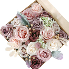 European Wedding Gift Boxed Flowers Wedding Birthday Party Handmade Gift Flower Box Simulation Flower Diy