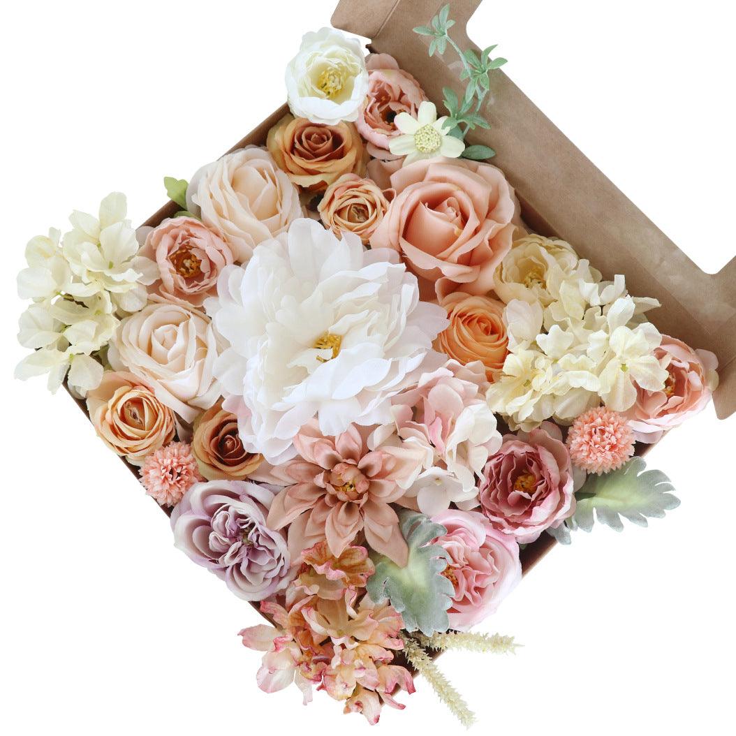 Simulation boxed flowers cross-border export wedding Diy bride hand bouquet holiday party gift flower box