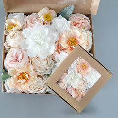 Simulation Rose Boxed Flowers Wedding Accompaniment Gifts Flower Box Diy Home Decoration Flowers