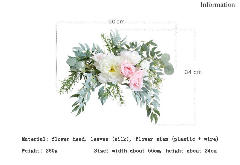 Simulated flower lintel decoration garland wedding decoration