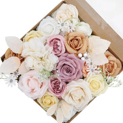 Boxed flowers DIY rose simulation hand bouquet Valentine's Day gift flower box