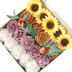 Simulation Flower Box Wedding Festivals Handmade Gift Box Flower Western Wedding Diy Bridal Clutch