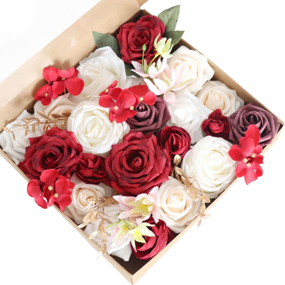 Simulation Flowers Boxed Flowers Valentine's Day Wedding Handmade Gifts Boxed Flowers Bridal