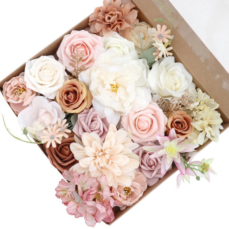 DIY Gift Boxed Simulation Flower Box Wedding Birthday Party Accompanying Gift Boxed Flowers