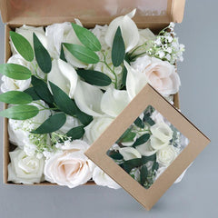 Simulation Boxed Flowers PU Calla Lily Gift Flower Box Diy Wedding Bridal Hand Flower