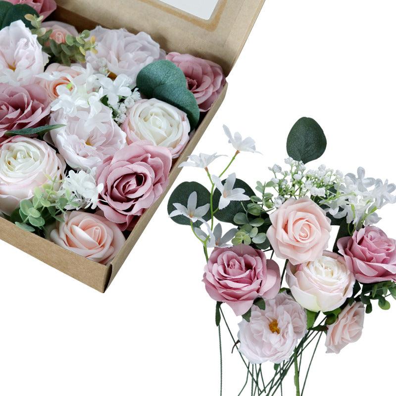 Simulation Flower Flower Box Valentine's Day Birthday Gift Box Wedding Decoration DIY Home Flower Bouquet