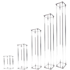 Acrylic flower rack transparent square wedding props