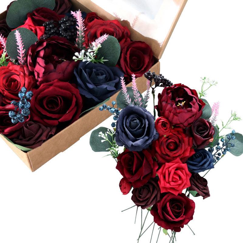 European simulation boxed flowers wedding companion gift home decoration bouquet Valentine's Day birthday gift box