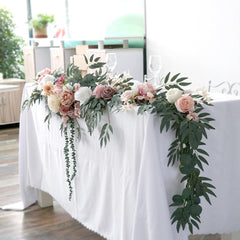 Wedding Bean Paste Powder Vine Stripe Table Flower Outdoor Wedding Decoration