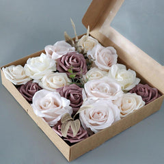 New simulation flower box Valentine's Day gift box flowers wedding bride hand bouquet DIY home bouquet