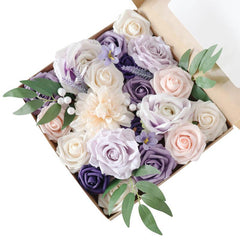 Simulation Flowers Boxed Flowers New Knot Birthday Wedding Accompaniment Gift Box Flowers Diy