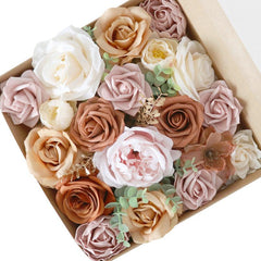 Simulation Boxed Flowers European Wedding Birthday Party Gift Flower Box Wedding Bridal Bouquet