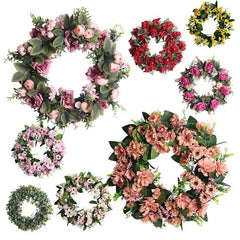 Simulation home decoration lintel flower wall hanging wedding welcome decorations