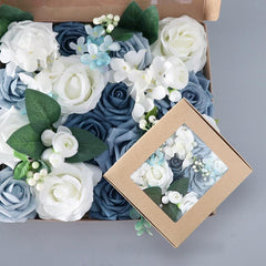 European wedding simulation boxed flowers bridal hand bouquet wedding companion gift