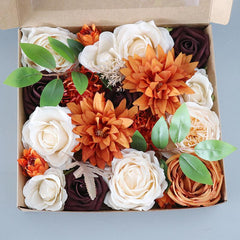 Boxed Flowers European Wedding Birthday Party Simulation Flowers Gift Box Valentine's Day Gift